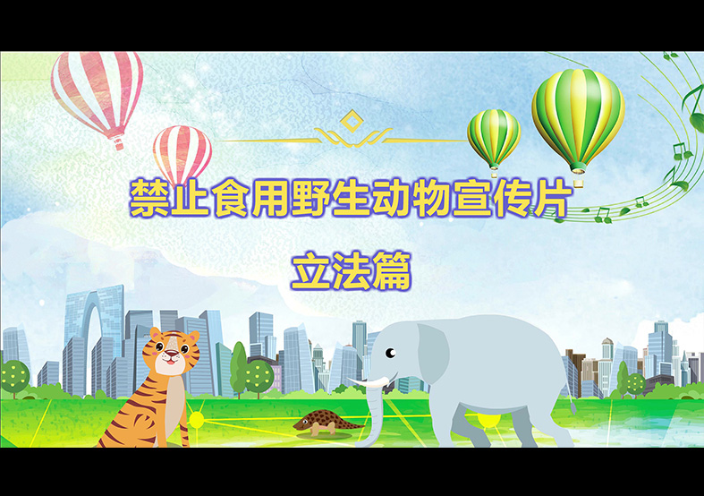 禁食野生動(dòng)物，從我做起，從現(xiàn)在做起